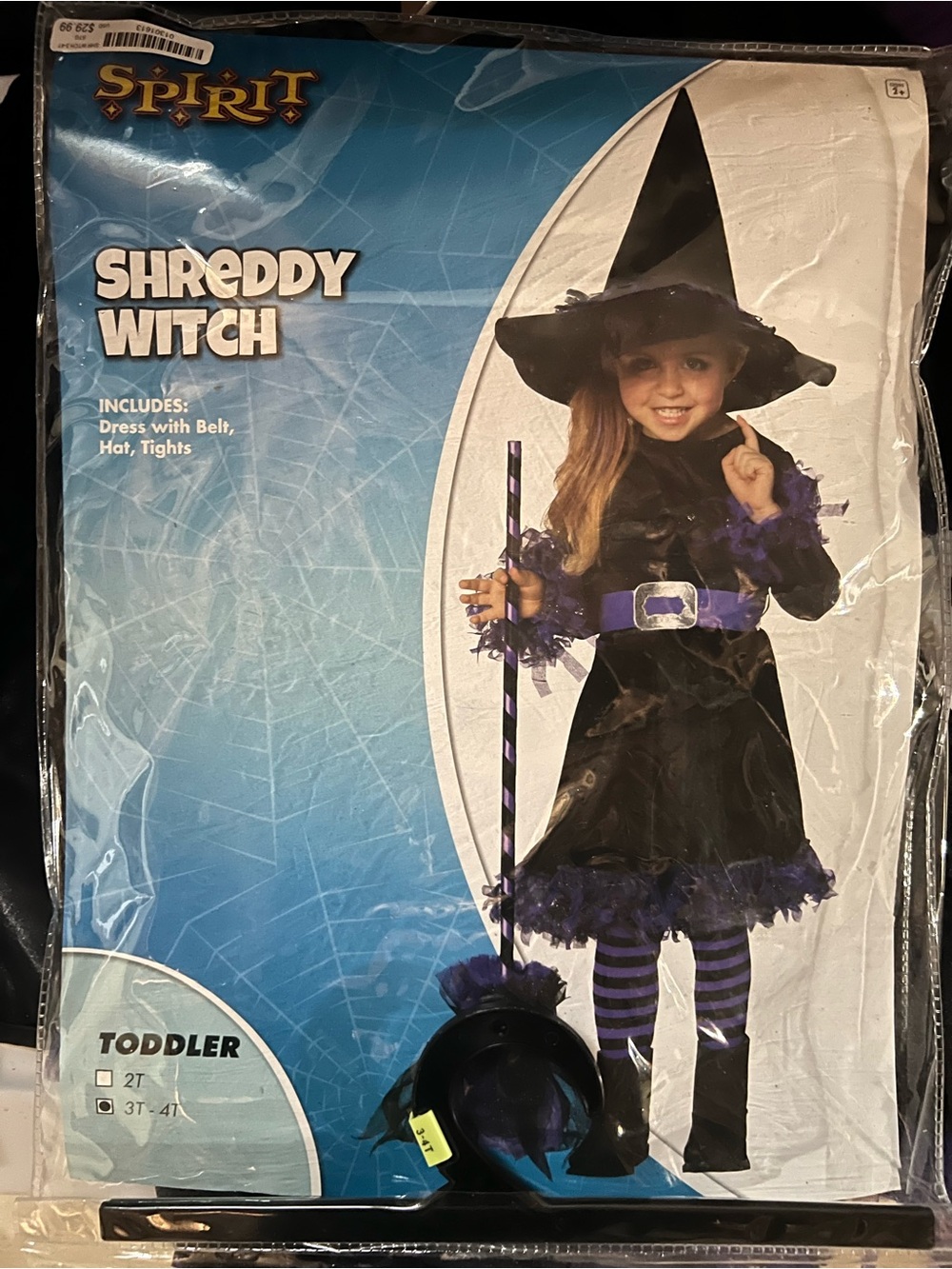 Spirit Shreddy Witch Costume - Black, Purple